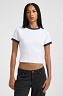 Koszulka Damska Lee Ringer Raglan Tee Bright White 112363642