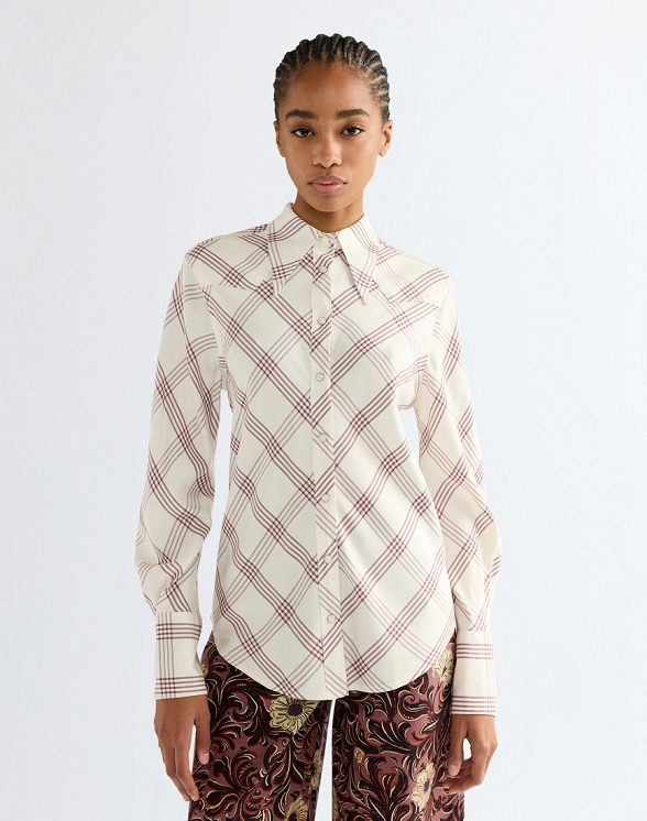 Koszula Damska Wrangler Drama Collar Shirt Bylthe 112386785