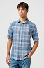 Koszula Męska Wrangler Ss Shirt Blue 112364054
