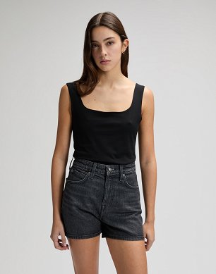 Koszulka Damska Lee Square Neck Tank Black 112376997