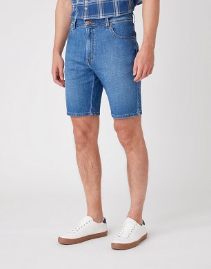 Szorty Męskie Wrangler Texas Shorts Lite Blue W11CQ187W