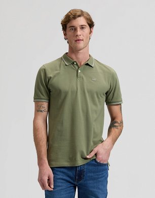 Koszulka Męska Lee Pique Polo Mercantile Green 112376502