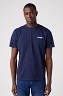 T-shirt Męski Wrangler 2 Pack Sign Off Tee Real Navy W7BZFQXW4