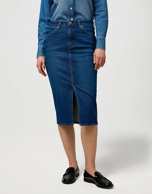 Spódnica Damska Wrangler Pencil Skirt Homestead Haze 112371161