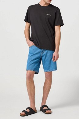 Koszulka Męska Wrangler Small Logo Tee Faded Black 112362370