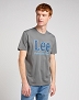 Koszulka Męska Lee Big Logo Tee Grey Mele L112349541