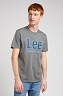 Koszulka Męska Lee Big Logo Tee Grey Mele L112349541