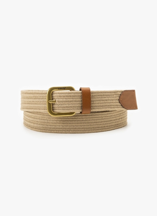 Pasek Męski Levi`s® Stretch Woven Belt Light Khaki D7929-0002