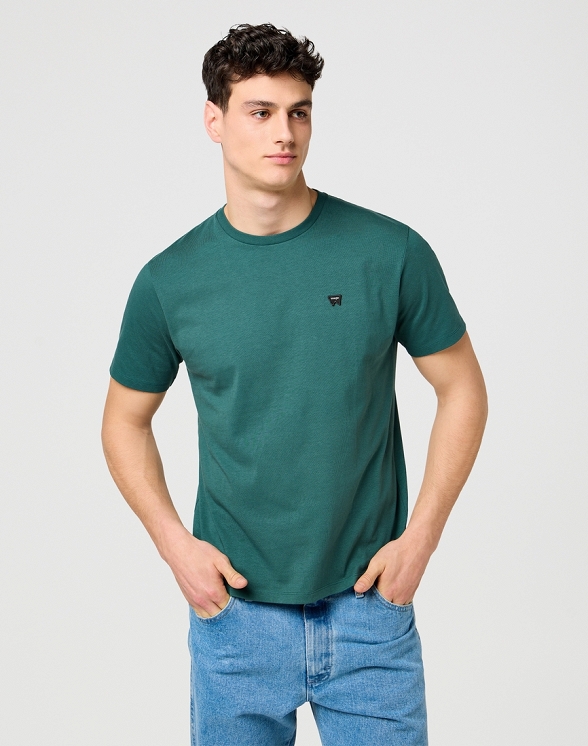 Koszulka Męska Wrangler Sign Off Tee Bistro Green 112371479