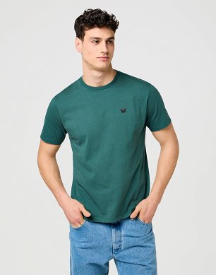 Koszulka Męska Wrangler Sign Off Tee Bistro Green 112371479