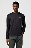 Koszulka Męska Wrangler Ls Americana Tee Black 112371470