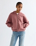 Bluza Damska Wrangler Oversized Zip Up Rose Brown 112386836