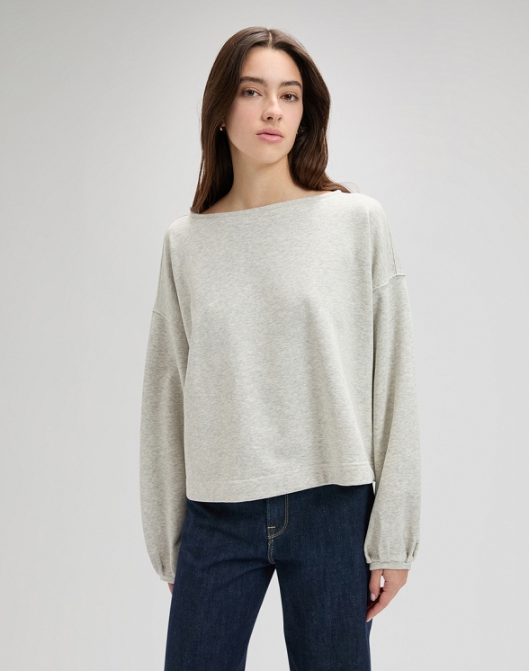 Bluza Damska Lee Dramatic Sleeve Sws Grey Heather 112379421