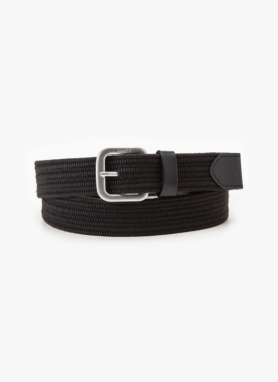 Pasek Męski Levi`s® Stretch Woven Belt Black D7929-0001