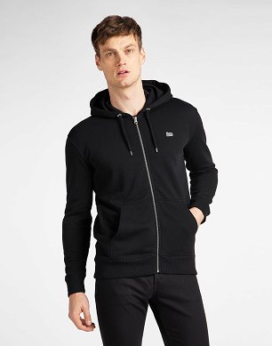 Bluza Męska Lee Basic Zip Throuh Hoo Black L80KSP01