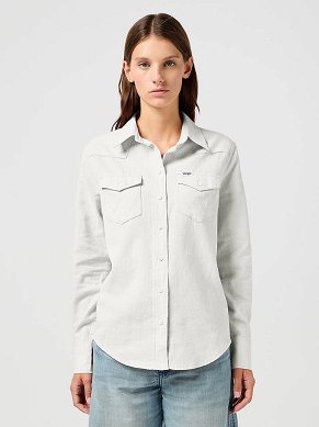 Koszula Damska Wrangler Western Shirt Vintage White 112368477