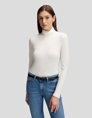 Koszulka Damska Lee Ls Turtle Neck Ecru 112385621