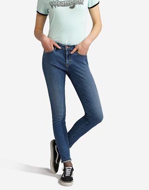 Spodnie Damskie Wrangler Skinny Perfect Blue W28KRF17P