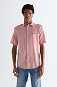 Koszula Męska Wrangler Ss 1 Pkt Shirt Dusty Rose 112378045