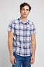 Koszula Męska Lee Ss Western Shirt Medieval Blue 112349936