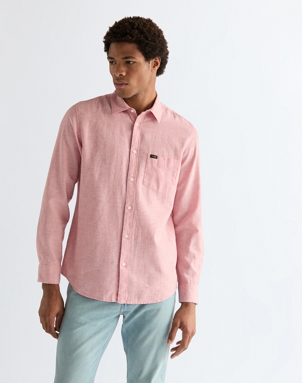 Koszula Męska Wrangler 1 Pkt Shirt Dusty Rose 112378038