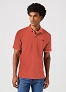 Polo Męskie Wrangler Refined Polo Shirt Burnt Sienna W112352859