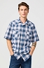 Koszula Męska Wrangler Ss Western Shirt Blue Shadow 112362381