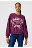 Bluza Damska Wrangler Oversized Sweat Italian Plum 112356444