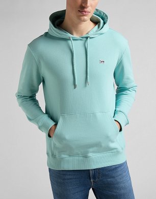 Bluza Męska Lee Plain Hoodie Mint Blue L80YSPUD