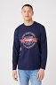 T-shirt Męski Wrangler Americana Tee Navy W70QD3114