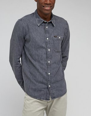 Koszula Męska Lee Leesure Shirt New Gray L66NBLA25