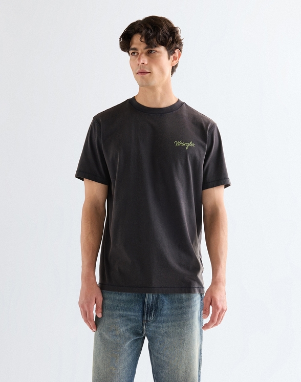 Koszulka Męska Wrangler Graphic Tee Black 112378003