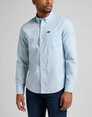 Koszula Męska Lee Button Down Skyway Blue L880JKQL