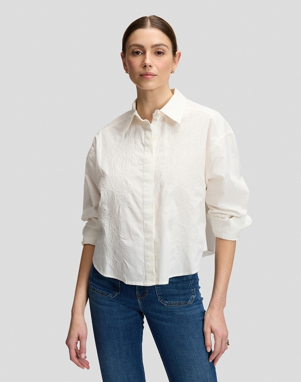 Koszula Damska Lee Cuffed Shirt Ecru 112389231