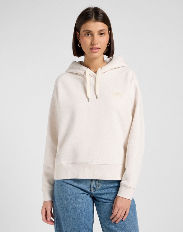 Bluza Damska Lee Essential Hoodie Ecru Heather 112371337