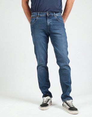 Spodnie Męskie Wrangler Texas Slim Basement Blue W12SHN32C