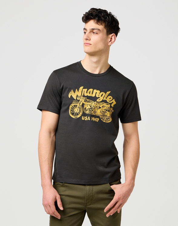 Koszulka Męska Wrangler Americana Tee Black 112371412