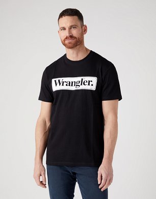 T-shirt Męski Wrangler Tee Black W70SEE100