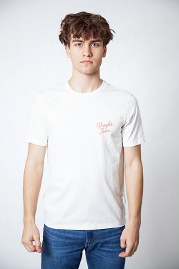 Koszulka Męska Wrangler Logo Tee Worn White 112378698
