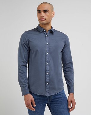 Koszula Męska Lee Patch Shirt Taint Grey LL37BMA66