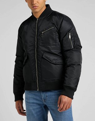 Kurtka Męska Lee Bomber Jacket Black L87GOS01