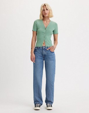 Spodnie Damskie Levi`s® 726™ High Rise Flare Jeans Blue Wave