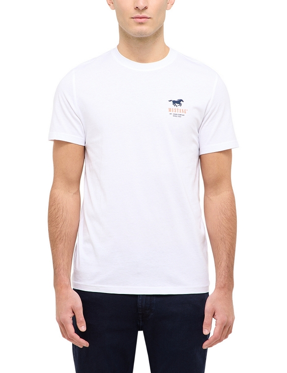 T-shirt Męski Mustang Style Austin Bright White 1016494-2007