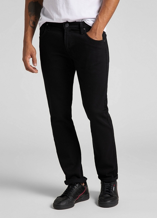 りー Spodnie Męskie Lee Daren Zip Fly Black Rinse 112118309