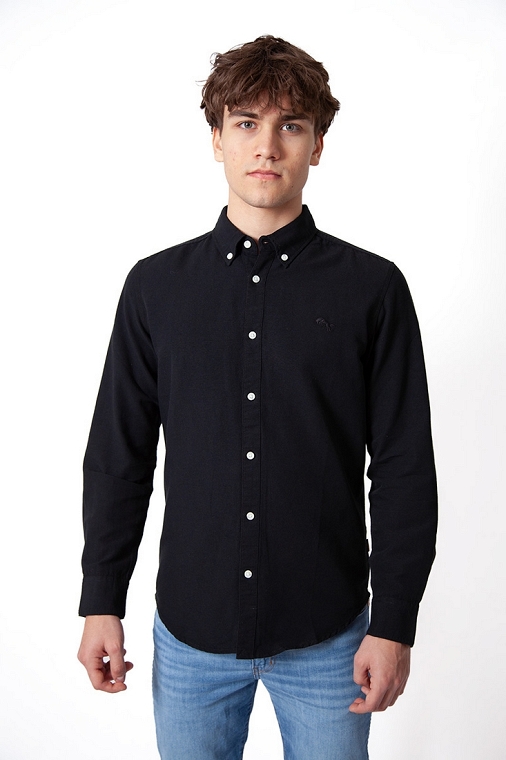 Koszula Męska Wrangler Oxford Shirt Black 112378099