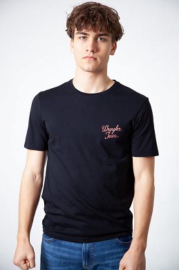 Koszulka Męska Wrangler Logo Tee Black 112378502