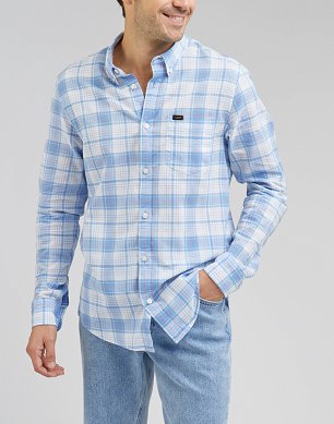 Koszula Męska Lee Button Down Prep Blue L880BAA29