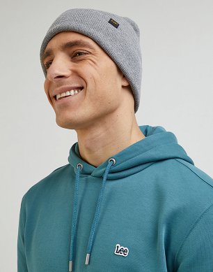 Czapka Męska Lee Essential Beanie Grey Mele LP774737