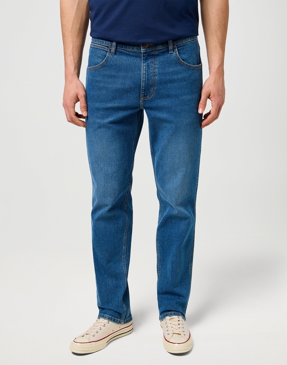 Spodnie Męskie Wrangler Greensboro Oakwood Blue 112371374