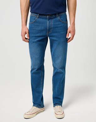 Spodnie Męskie Wrangler Greensboro Oakwood Blue 112371374